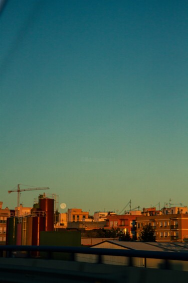Photography titled "Alicante and moon b…" by Antonin Borie, Original Artwork, Digital Photography