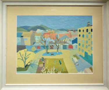 Картина под названием "Early spring in a T…" - Antonina Falchuk, Подлинное произведение искусства, Воск