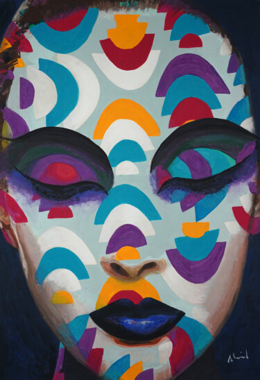"El sueño del color" başlıklı Tablo Antonio Abril tarafından, Orijinal sanat, Guaş boya