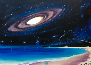 Malerei mit dem Titel "Celestial Pensacola" von Antonio Bagia, Original-Kunstwerk, Acryl
