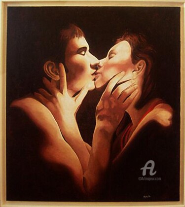 Painting titled "prima della passione" by Antonio Cantiello, Original Artwork