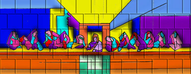 Digital Arts titled "Criarte-mural-07 -…" by Antonio Guimaraes, Original Artwork, 2D Digital Work