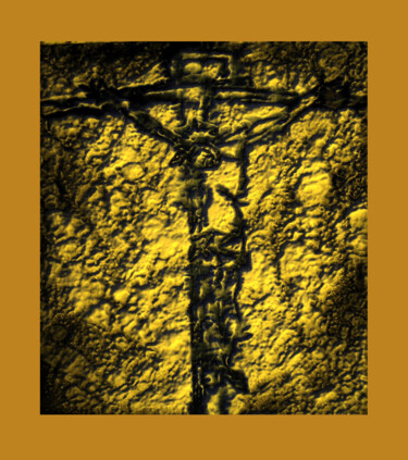 Arts numériques intitulée "Paixão de Cristo 55" par Antonio Guimaraes, Œuvre d'art originale, Huile