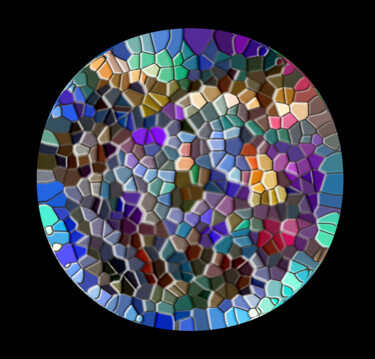 Artes digitais intitulada "fragmentos vidrados" por Antonio Guimaraes, Obras de arte originais, Trabalho Digital 2D