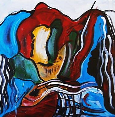 Pintura titulada "Estado de alma/003" por Antonio Guimaraes, Obra de arte original, Acrílico