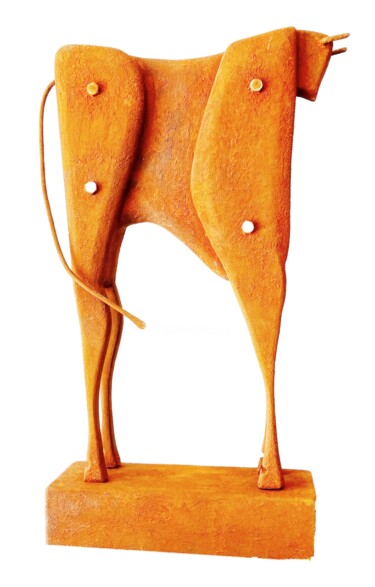 雕塑 标题为“TORO TORNILLOS” 由Antonio Martinez Ruiz, 原创艺术品, 木