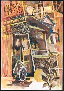 Malerei mit dem Titel "Malacca Series (Wai…" von Anuar Dan, Original-Kunstwerk