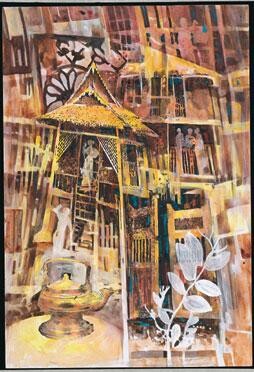 Peinture intitulée "Perlis  House" par Anuar Dan, Œuvre d'art originale