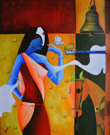 Painting titled "conservation.jpg" by Anupam Pal, Original Artwork, Acrylic