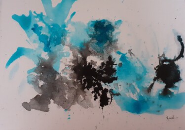 Peinture intitulée "Inspiration I" par Anval, Œuvre d'art originale, Encre