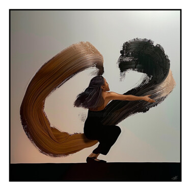 Цифровое искусство под названием "“CATCH THE FLOW”" - Anzhelika Klimina, Подлинное произведение искусства, Цифровая живопись