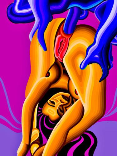 绘画 标题为“erotic 14” 由Anzor Valetov, 原创艺术品, 油 安装在木质担架架上