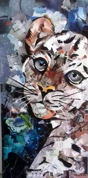 Collages titled "tiger" by Ana Almeida, Original Artwork, Collages