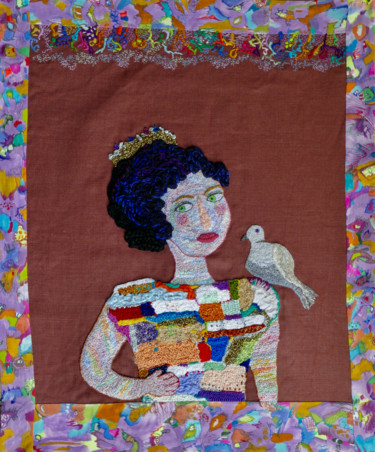 "Ma Cocotte" başlıklı Tekstil Sanatı Apignat tarafından, Orijinal sanat, Nakış