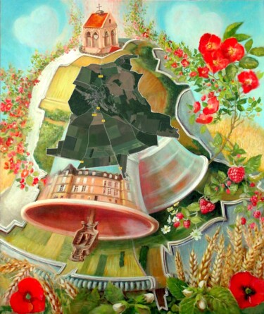 Картина под названием "Mariage maire de Va…" - Applestrophe, Подлинное произведение искусства, Акрил