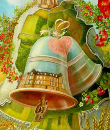 Peinture intitulée "OISE, CARTE VAUDANC…" par Applestrophe, Œuvre d'art originale, Acrylique