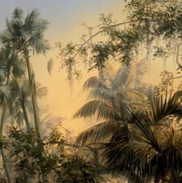 Pintura titulada "Les palmiers Florid…" por Applestrophe, Obra de arte original, Acrílico
