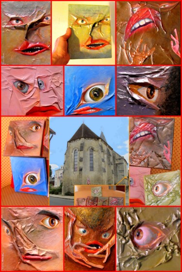 Фотография под названием "Église "Saint-Gilda…" - Applestrophe, Подлинное произведение искусства, Манипулированная фотография