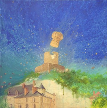 绘画 标题为“Donjon Château de L…” 由Applestrophe, 原创艺术品, 丙烯