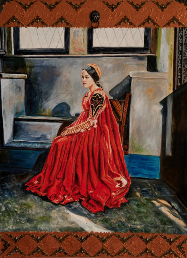 Schilderij getiteld "Juliet" door Nadezhda Wenzel, Origineel Kunstwerk, Olie