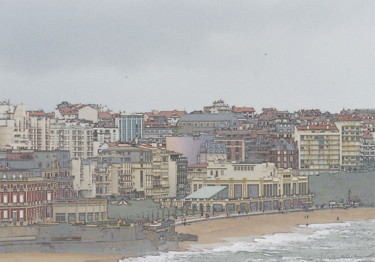 Fotografie getiteld "biarritz" door Aquartistiq, Origineel Kunstwerk, Digitale fotografie