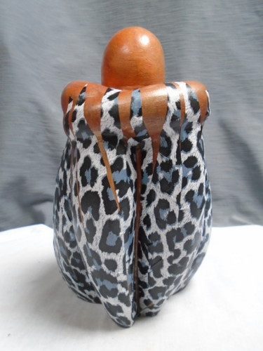 Sculpture titled "Femme en repli styl…" by Marie Ruiz, Original Artwork, Ceramics