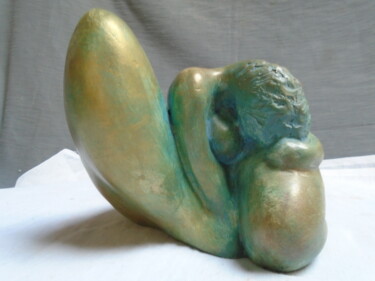 Sculpture titled "Femme en terre cuit…" by Marie Ruiz, Original Artwork, Terra cotta