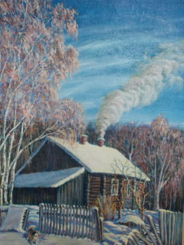 Peinture intitulée "On Sunday" par Artyom Ukhov, Œuvre d'art originale, Huile