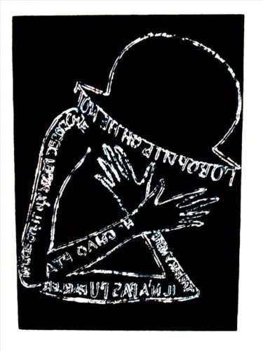 Peinture intitulée "La peur de Daniil H…" par Arc, Œuvre d'art originale