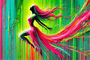 Digital Arts titled "Where color becomes…" by Archana Mishra, Original Artwork, Digital Painting