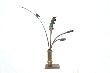 「Ikebana 2」というタイトルの彫刻 Arek.Gによって, オリジナルのアートワーク, 金属