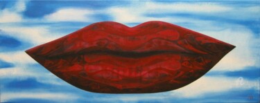 Peinture intitulée "Kiss moko" par Marina Argentini, Œuvre d'art originale