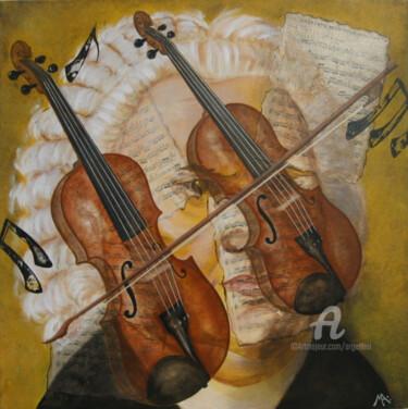 Κολάζ με τίτλο "Double concerto" από Marina Argentini, Αυθεντικά έργα τέχνης, Ακρυλικό
