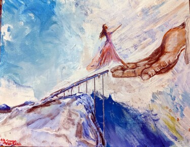 绘画 标题为“"Step of Faith" --…” 由Aria Savage, 原创艺术品, 丙烯