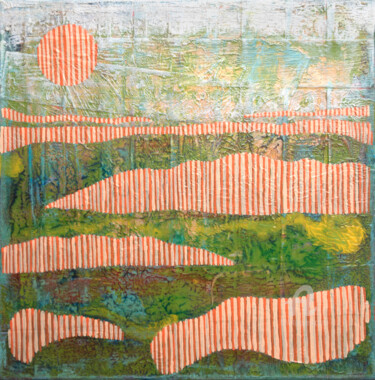 Картина под названием "Abstract Landscape 3" - Ariadna De Raadt, Подлинное произведение искусства, Акрил