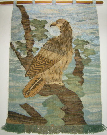 Handwerk mit dem Titel "Falcon (Faucon) (Şo…" von Arina Ioana Muntean, Original-Kunstwerk