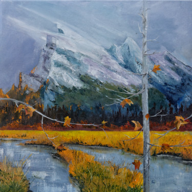 Peinture intitulée "L'automne en montag…" par Arina Tcherem, Œuvre d'art originale, Huile