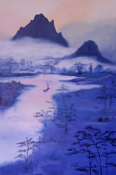 Peinture intitulée "Asie mysterieuse" par Arina Tcherem, Œuvre d'art originale, Huile