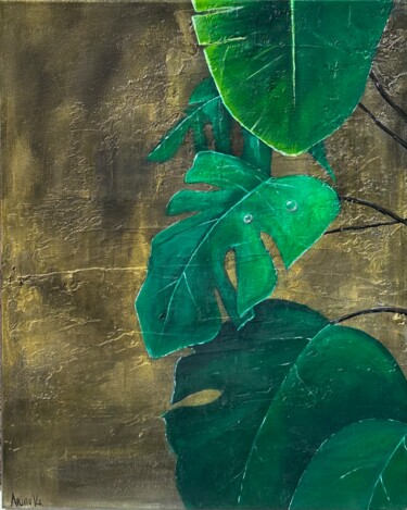 Peinture intitulée "Бетонные джунгли" par Arina Vasskins, Œuvre d'art originale, Acrylique