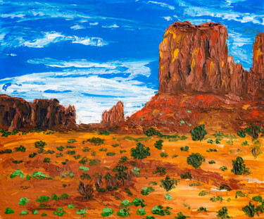 绘画 标题为“Arizona National Pa…” 由Arina Yastrebova, 原创艺术品, 油 安装在纸板上
