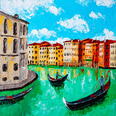 "Venice Cityscape Go…" başlıklı Tablo Arina Yastrebova tarafından, Orijinal sanat, Petrol