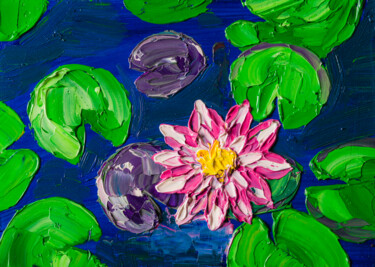 "Floating Lotus, Pon…" başlıklı Tablo Arina Yastrebova tarafından, Orijinal sanat, Petrol