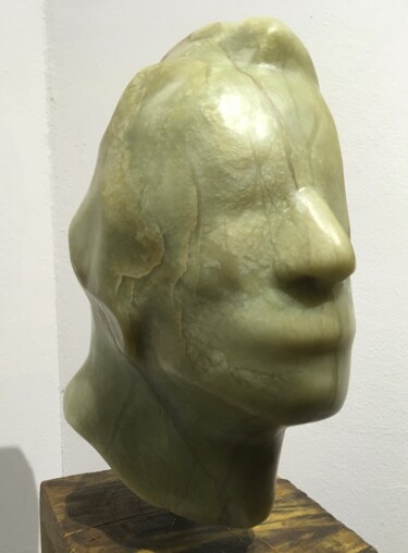Скульптура под названием "Think 02" - Arjen Van Der Straten (Ruedart), Подлинное произведение искусства, Камень
