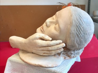 Sculpture titled "Caresse" by Philippe Arlaud, Original Artwork, Clay