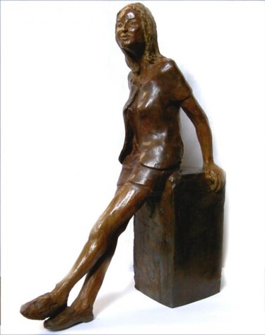 Sculpture intitulée "Angélique" par Arlette Renaudin, Œuvre d'art originale, Métaux