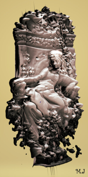 数字艺术 标题为“Marble sculpture -…” 由Armajay, 原创艺术品, 三维建模