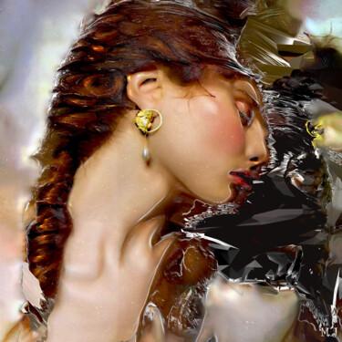 「Portrait of a woman…」というタイトルのデジタルアーツ Armajayによって, オリジナルのアートワーク, 3Dスカルプティング