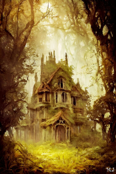 Digital Arts titled "Old abandoned house…" by Armajay, Original Artwork, Digital Painting