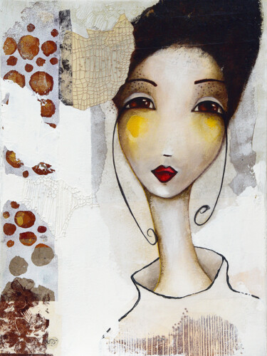 Malerei mit dem Titel "Terri" von Armandine Js, Original-Kunstwerk, Acryl
