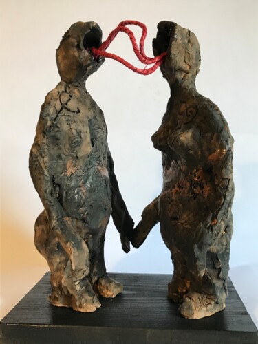 Escultura titulada "Amanti" por Armando D'Andrea, Obra de arte original, Terracota